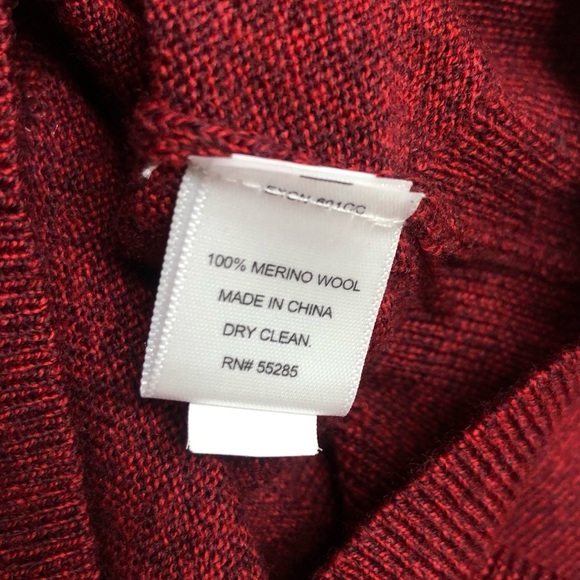 Express Modern Fit Merino Wool V-Neck - Picture 3 of 7